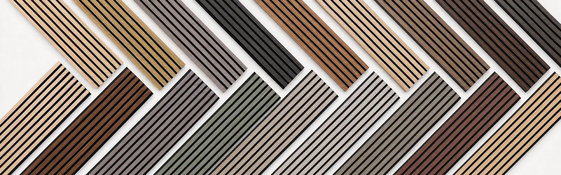 Panneaux acoustiques de grille à lattes en bois