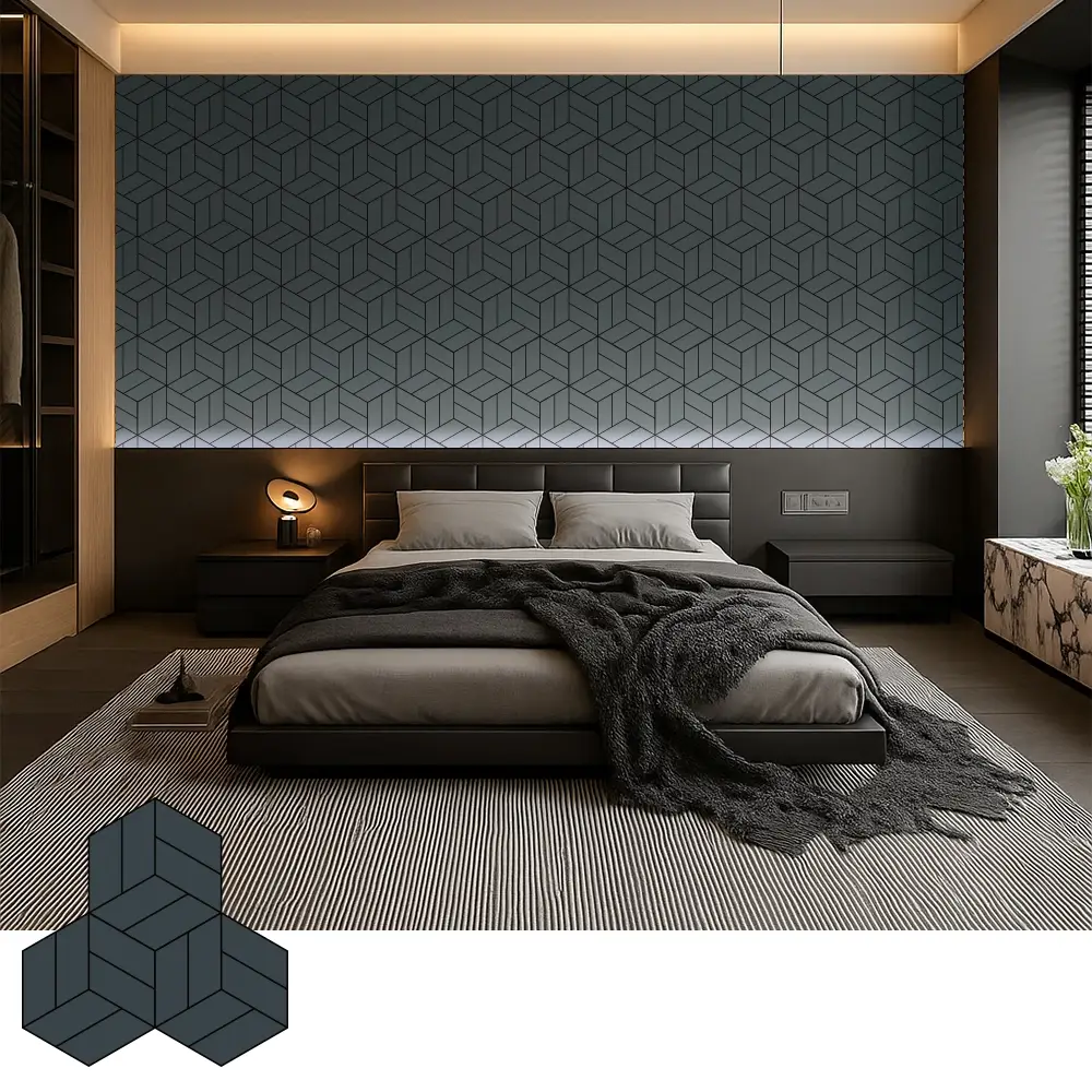 Panneaux de placage en bois acoustiques décoratifs pour intérieurs modernes