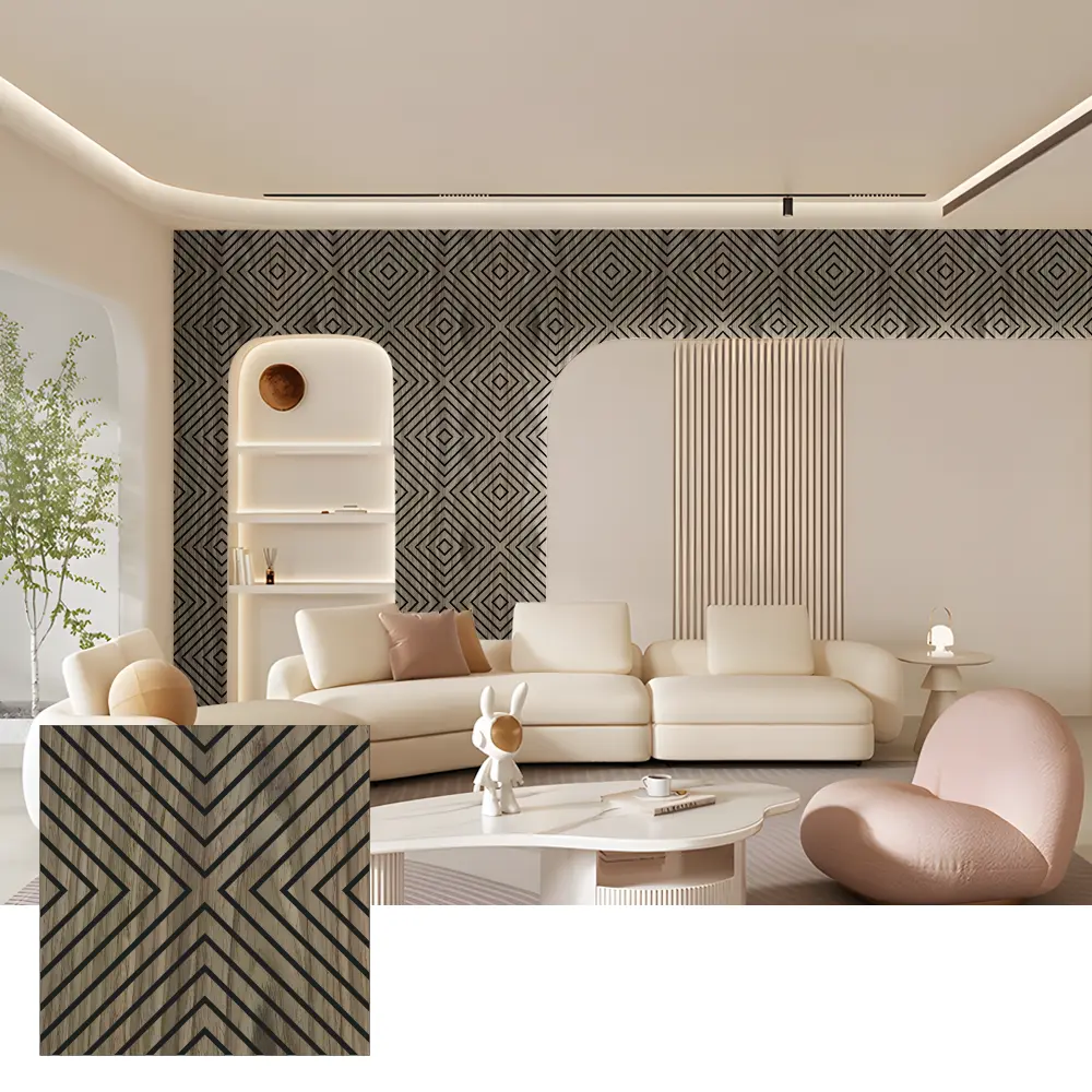 Panneaux muraux acoustiques en bois Akupanel pour usage intérieur