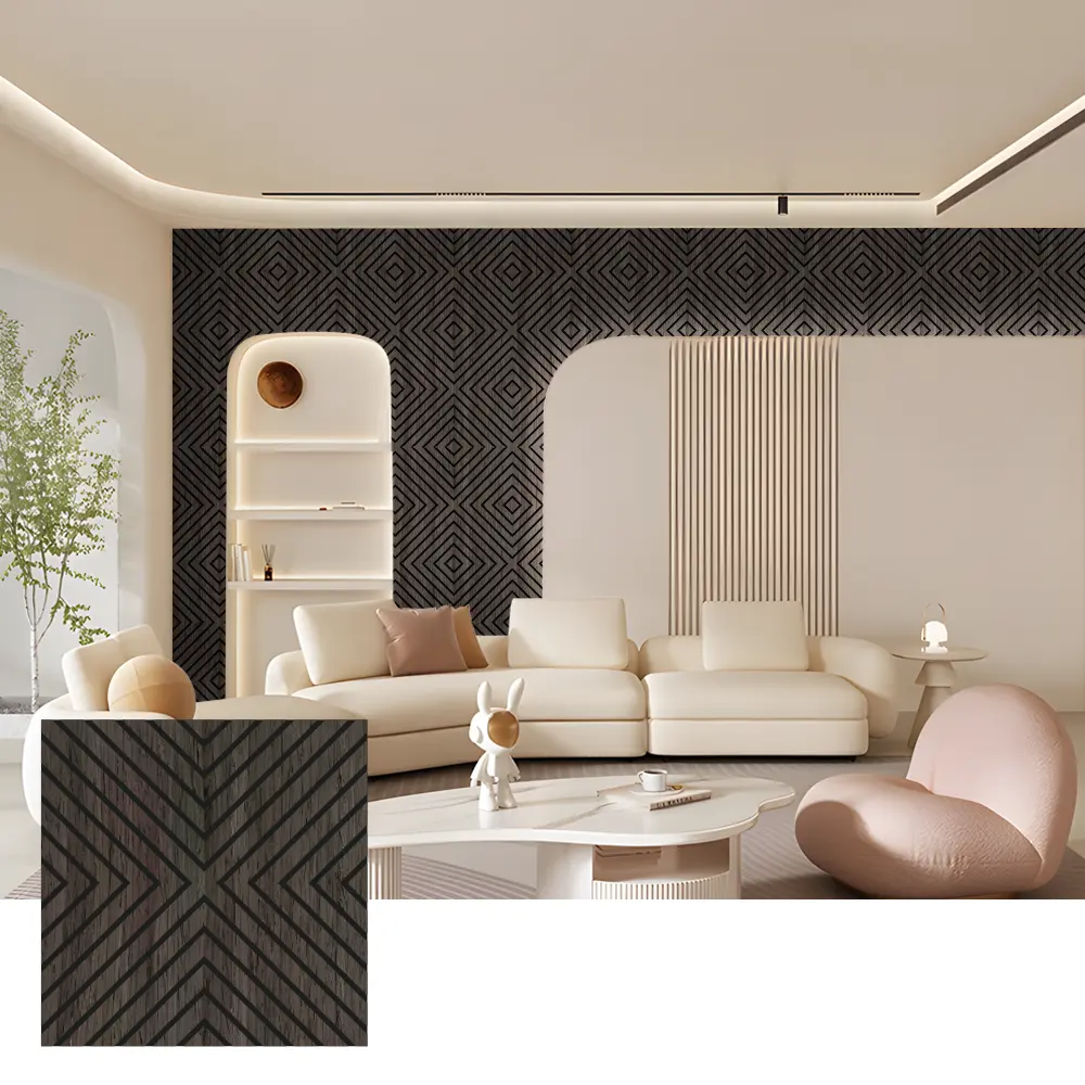 Panneaux muraux acoustiques en bois Akupanel pour usage intérieur