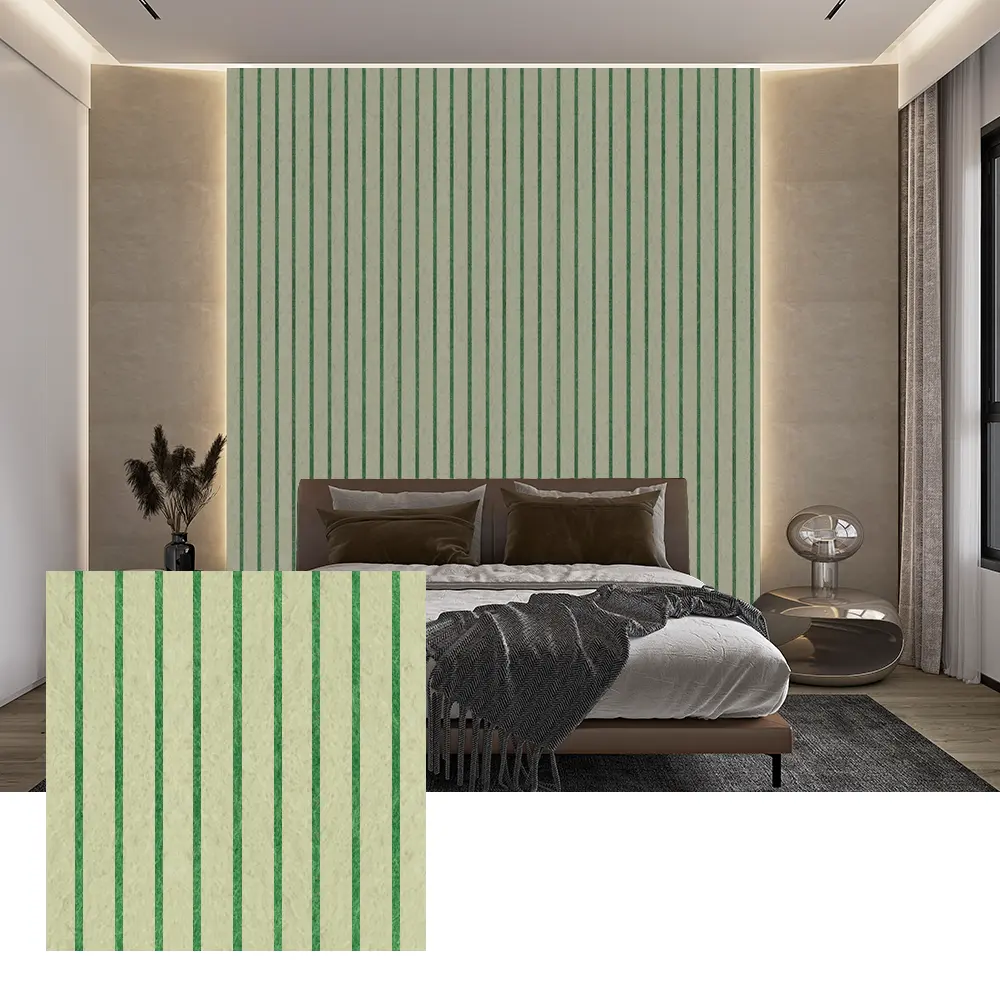 Panneaux acoustiques PET colorés pour la décoration murale intérieure
