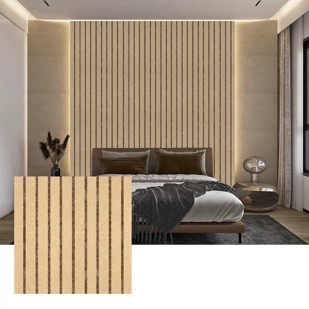 Panneaux acoustiques PET colorés pour la décoration murale intérieure
