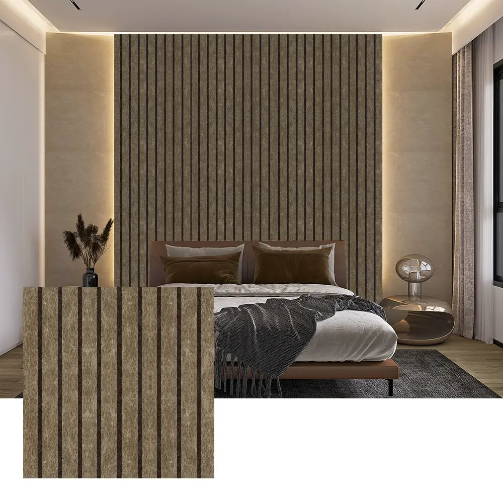 Panneaux acoustiques PET colorés pour la décoration murale intérieure