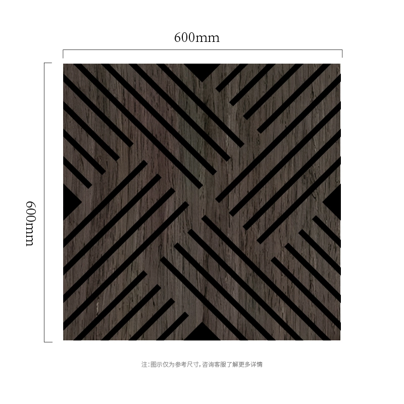 Panneau mural acoustique MDF-sur-PET diagonal Crossline Panneau mural acoustique MDF-sur-PET diagonal Crossline
