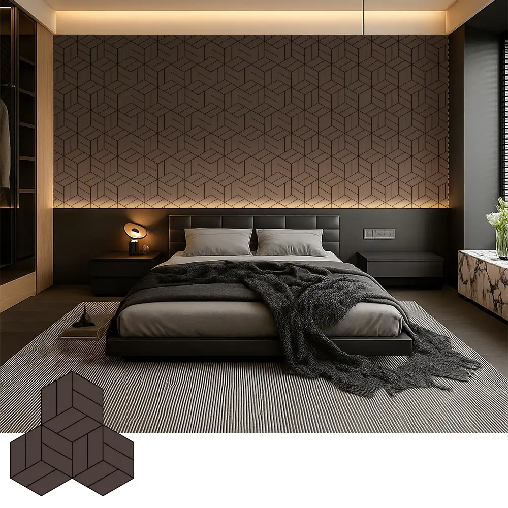 Panneaux de placage en bois acoustiques décoratifs pour intérieurs modernes