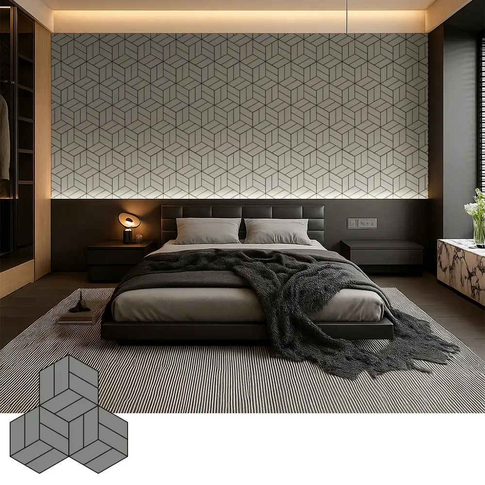 Panneaux de placage en bois acoustiques décoratifs pour intérieurs modernes