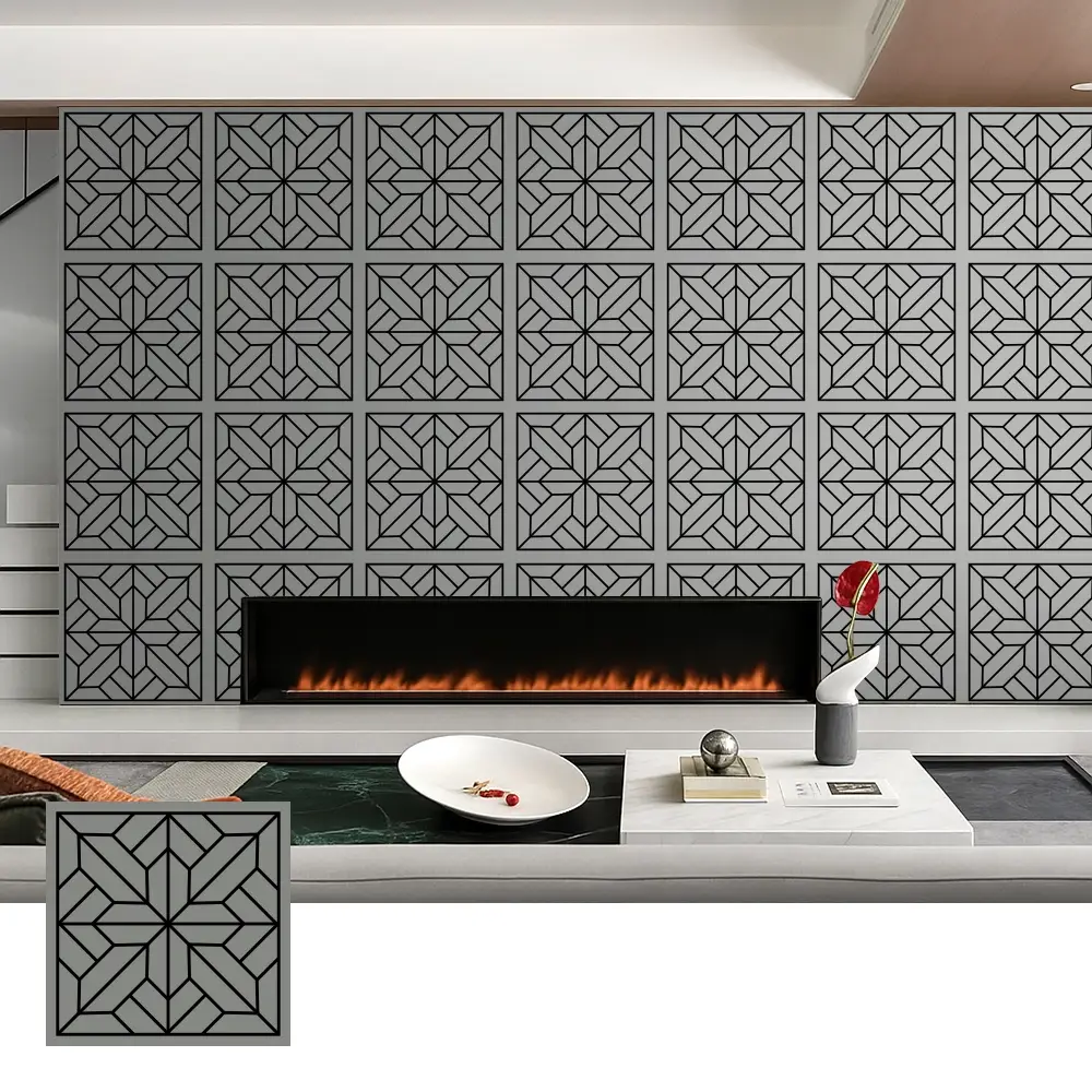 Panneaux acoustiques décoratifs en placage de bois pour usage intérieur