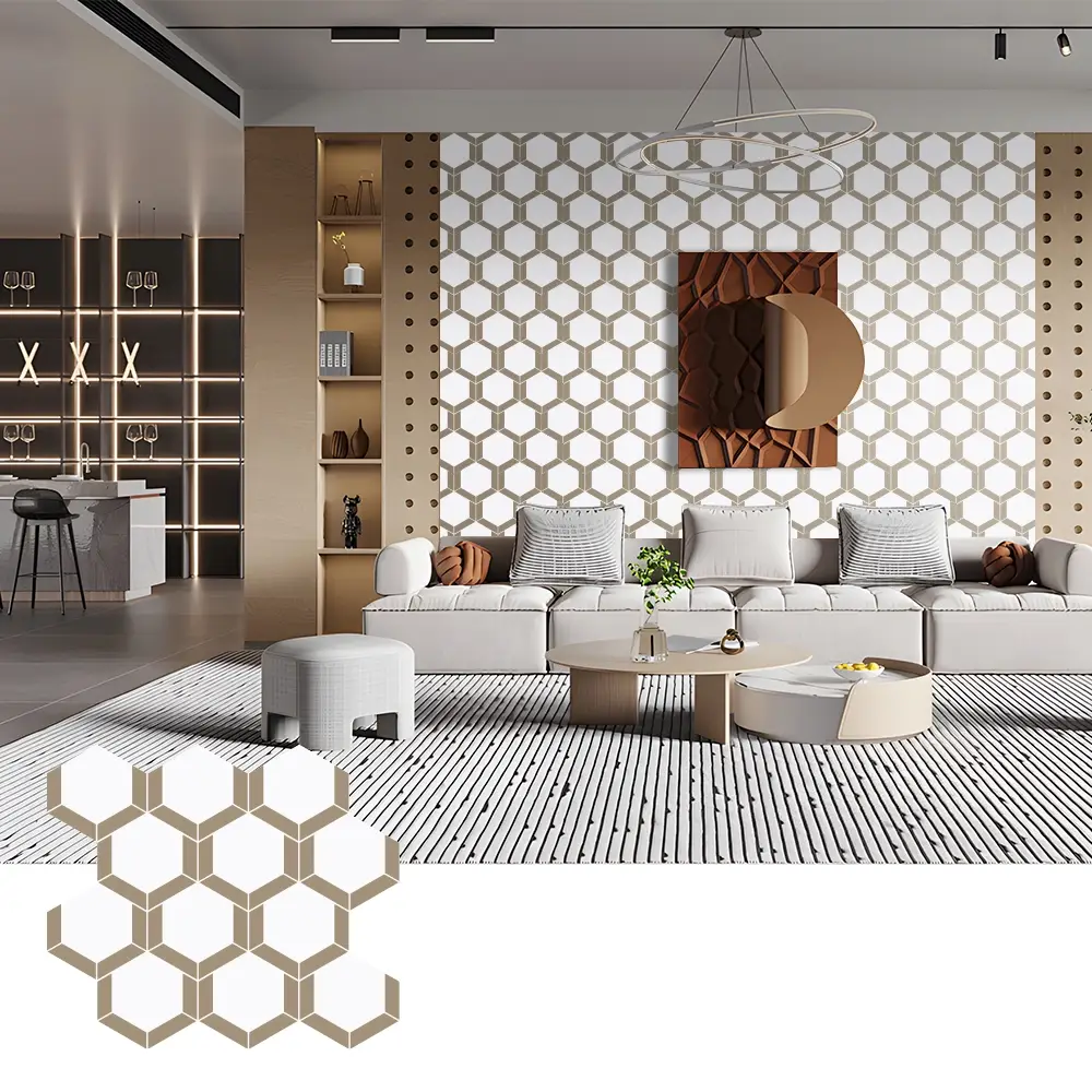 Panneaux acoustiques en feutre PET faciles à installer pour la décoration murale