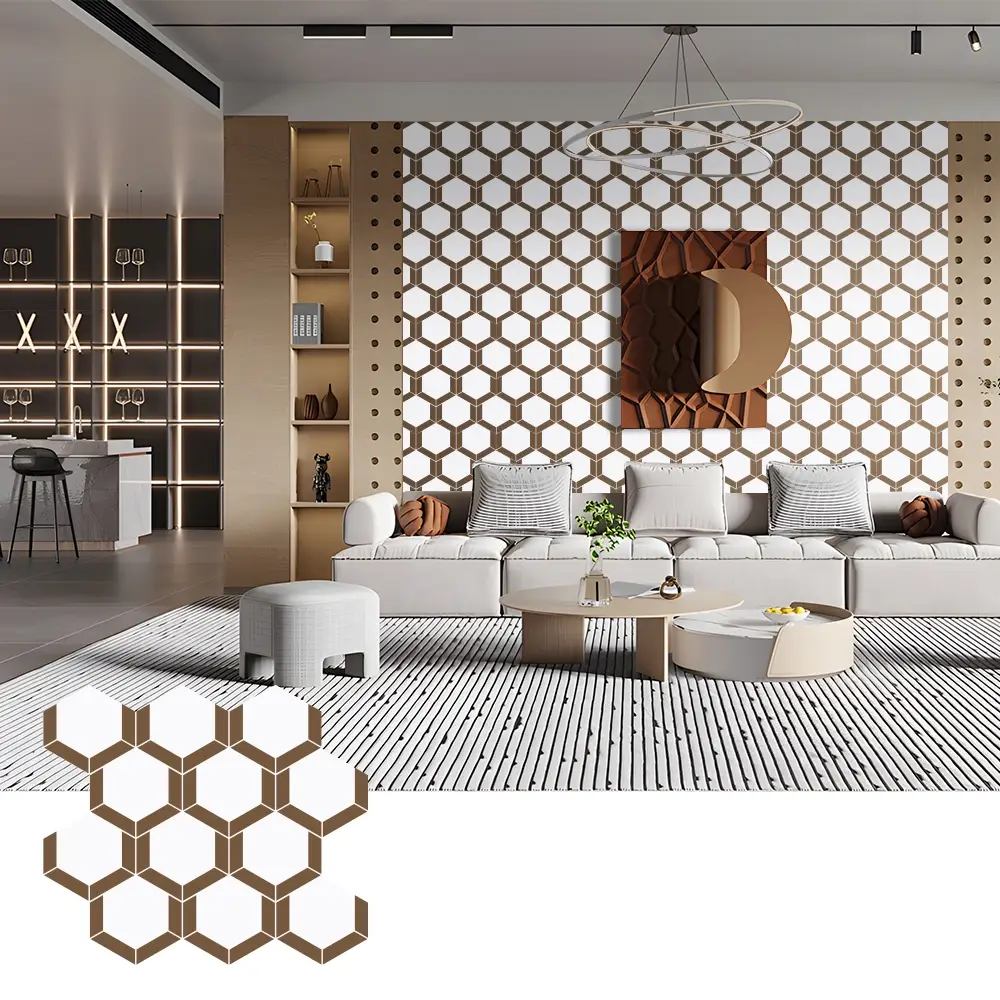 Panneaux acoustiques en feutre PET faciles à installer pour la décoration murale