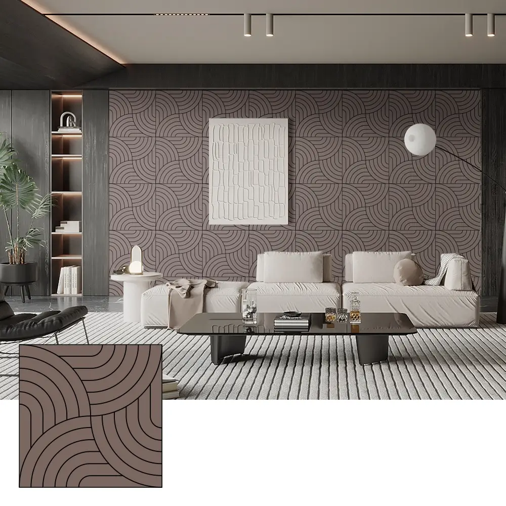 Panneaux acoustiques PET haute densité pour l'absorption acoustique