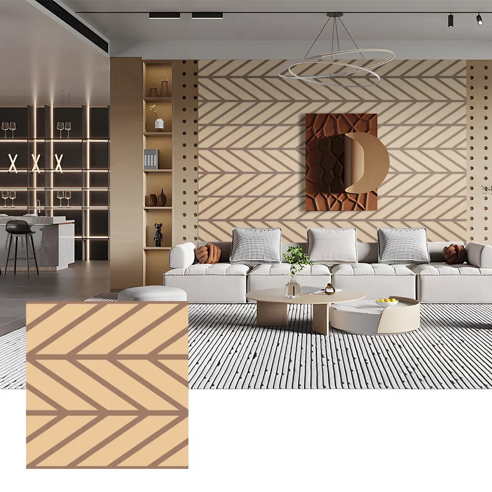 Panneaux acoustiques PET pour la décoration murale intérieure