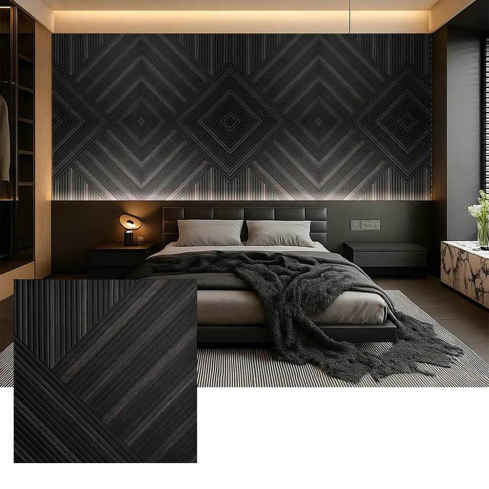 Panneaux muraux acoustiques PET pour l’absorption acoustique intérieure
