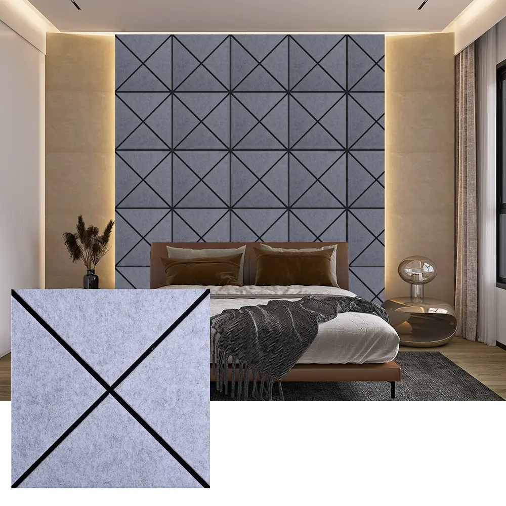 Panneaux acoustiques en feutre PET recyclé pour usage intérieur