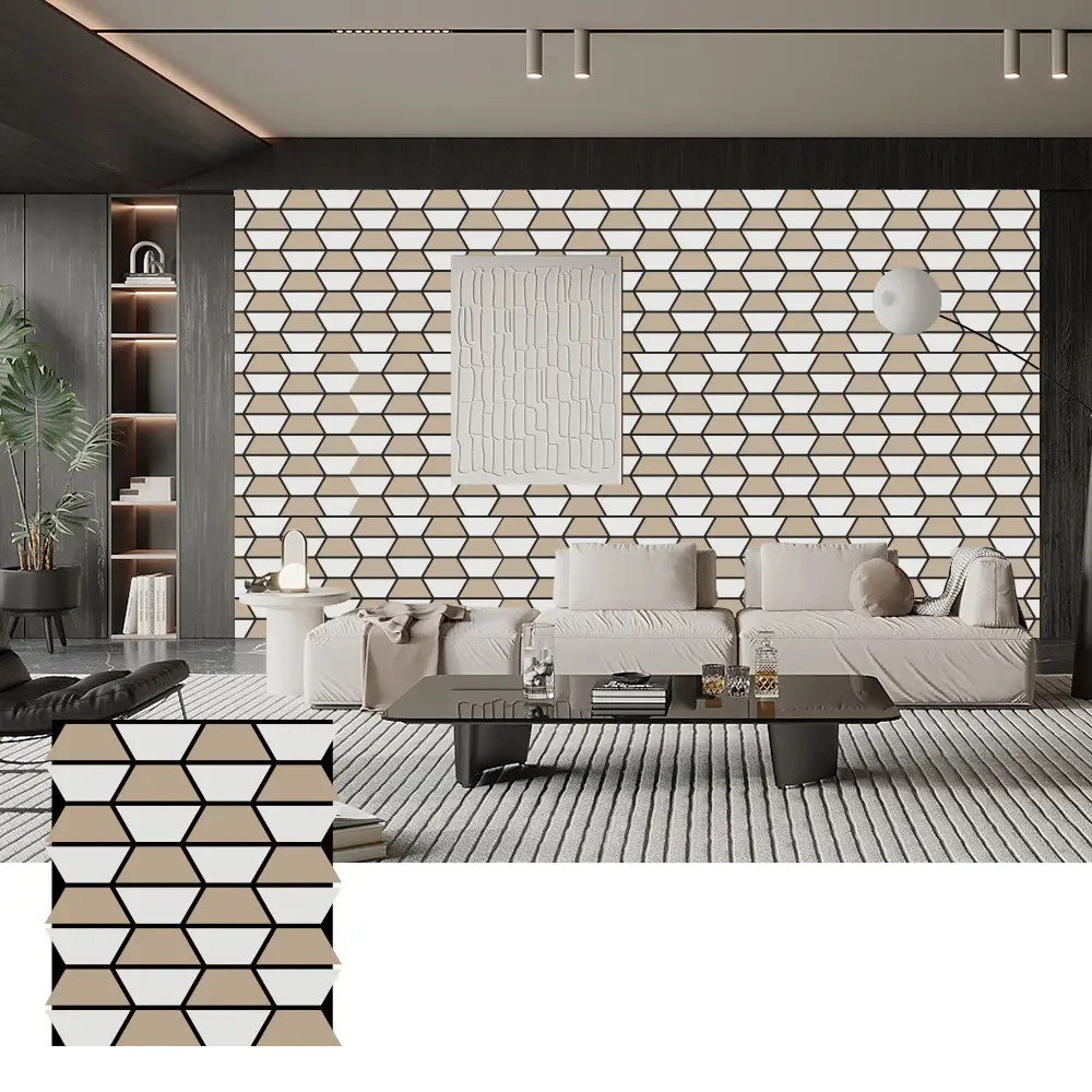 Panneaux acoustiques en bois auto-adhésifs pour la décoration murale
