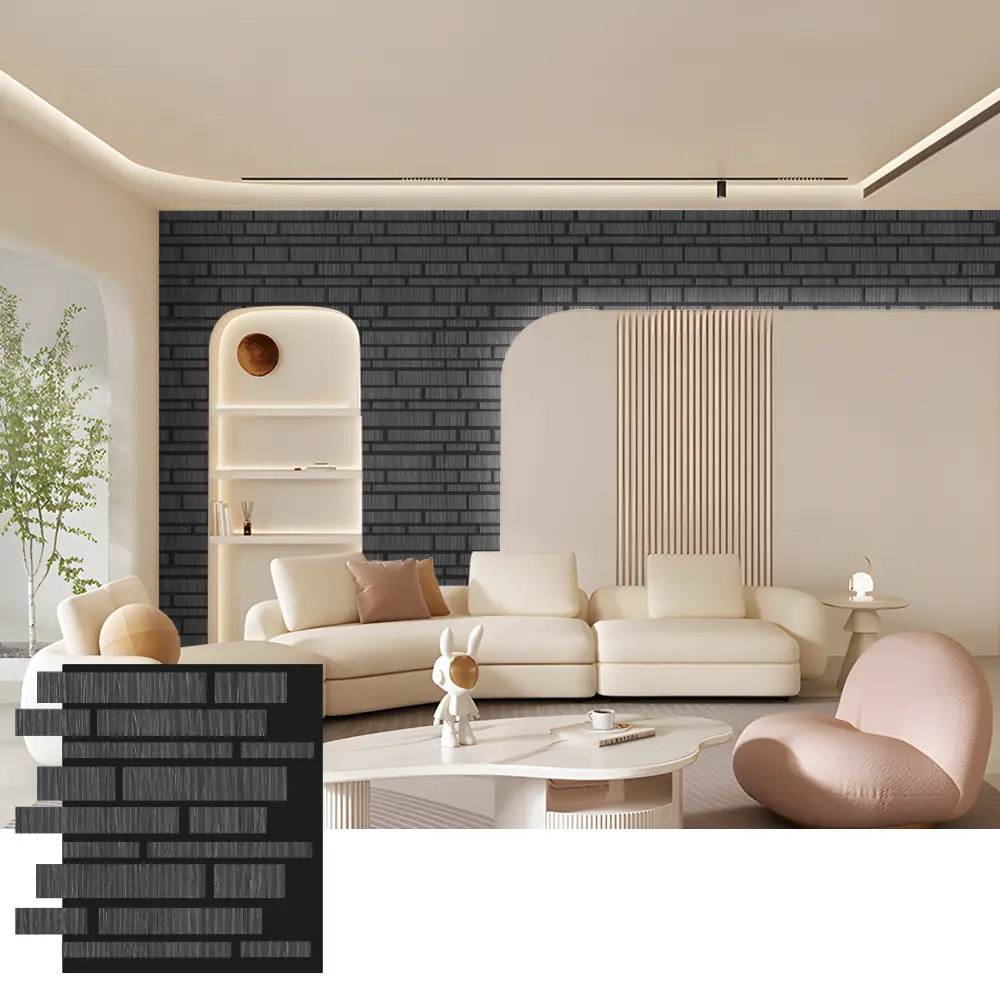 Panneaux muraux acoustiques en bois pour la réduction du bruit intérieur
